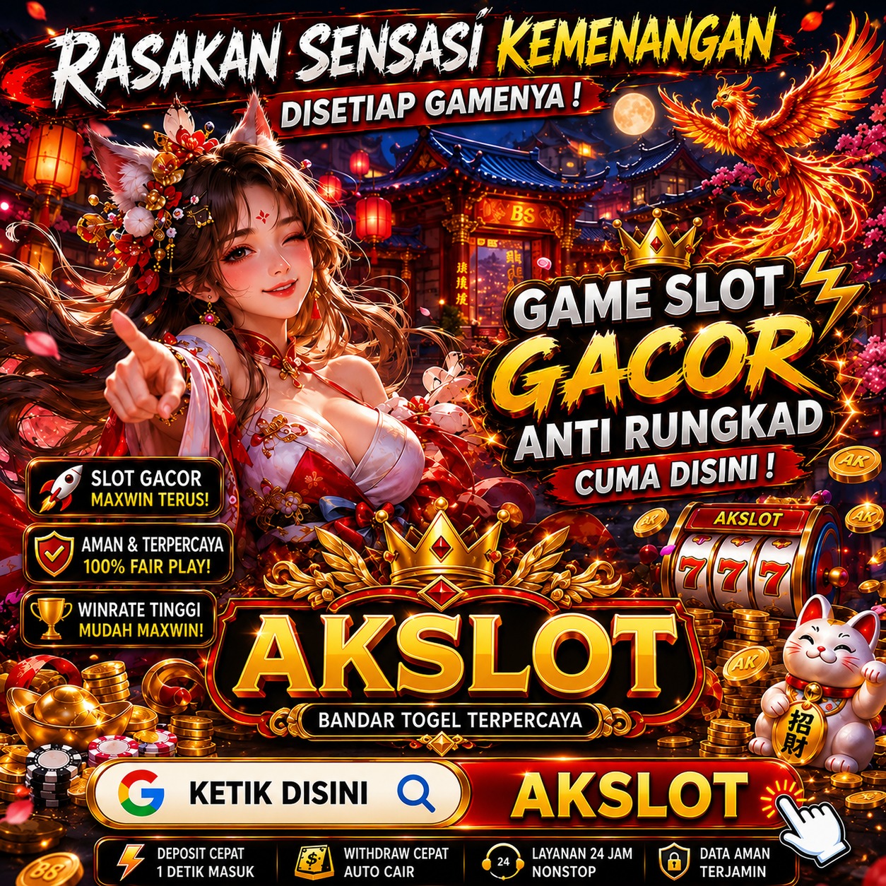 AKSLOT – Situs Mudah Diakses Tanpa VPN, Deposit Praktis Melalui QRIS